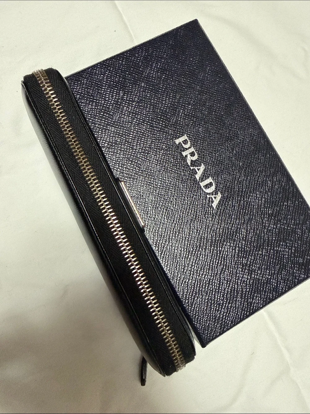 Prada saffiano leather long wallet